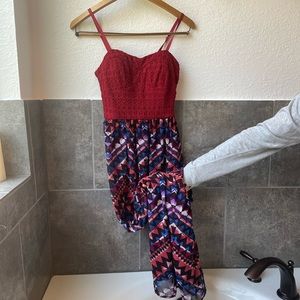 Two-toned maxi dress